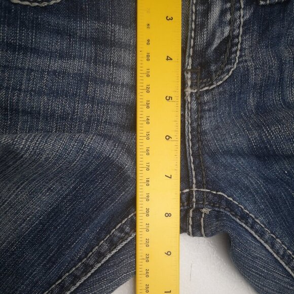 Hydraulic Girls Medium Wash Distressed Zipper & Button Closure Blue Jeans - Picture 9 of 10